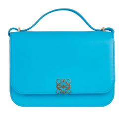 Medium Goya, Leather, Blue, 262119, DB, 2*